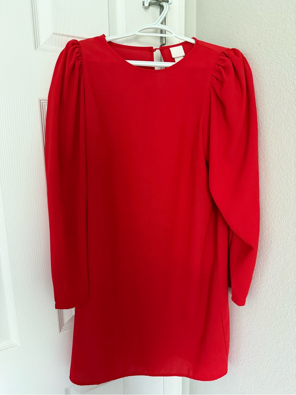 H&M Bold Red Crewneck Dress